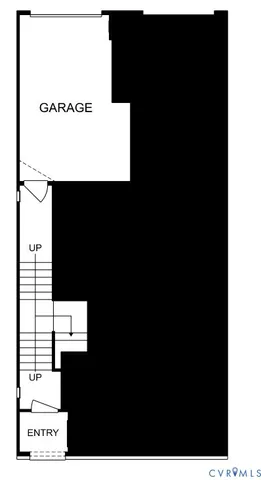 a picture of floor with a black and white wall