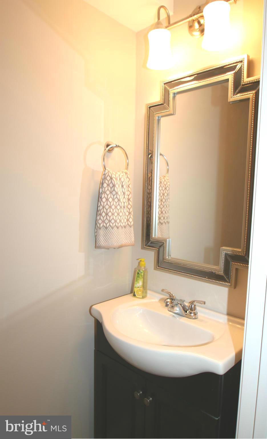 4321 Oaktree Road Rockville, MD 20853 - Photo 7 of 24 a bathroom with a sink and a mirror