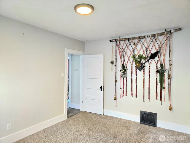 a view of a livingroom with a window