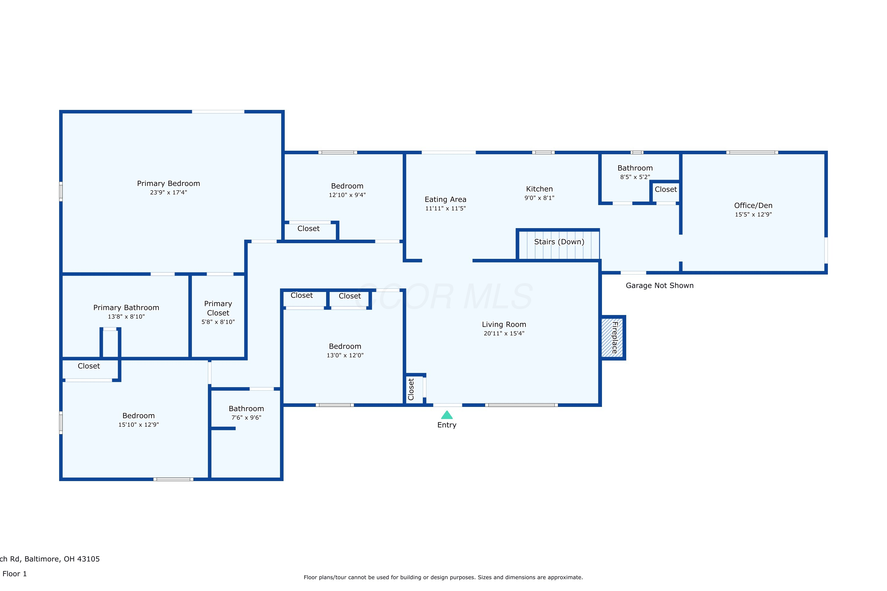12644 Snyder Church Road Northwest Baltimore, OH 43105 - Photo 60 of 61 Main Floor - Floor Plan
