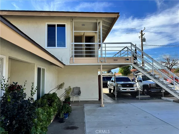 a view of a house with sitting area