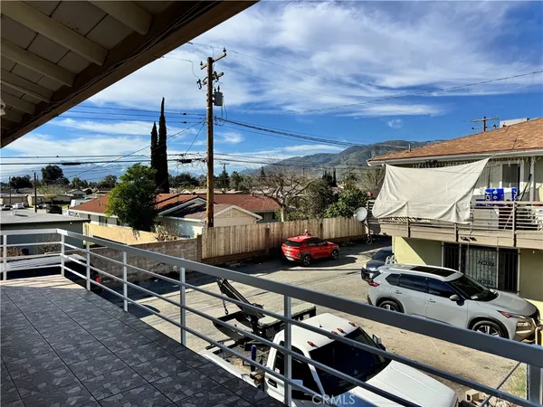 a room with furniture