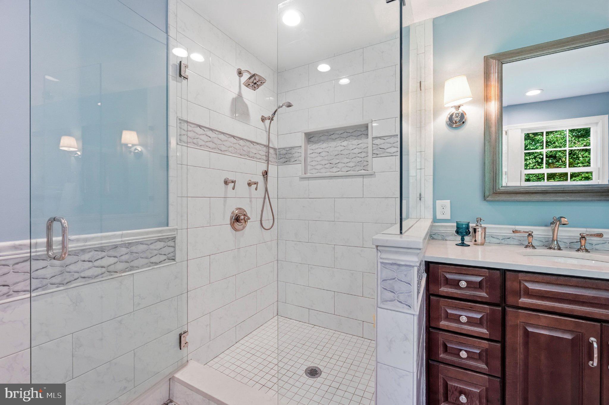 630 Leopard Road Berwyn, PA 19312 - Photo 61 of 91 Elegant glass shower in serene hues.
