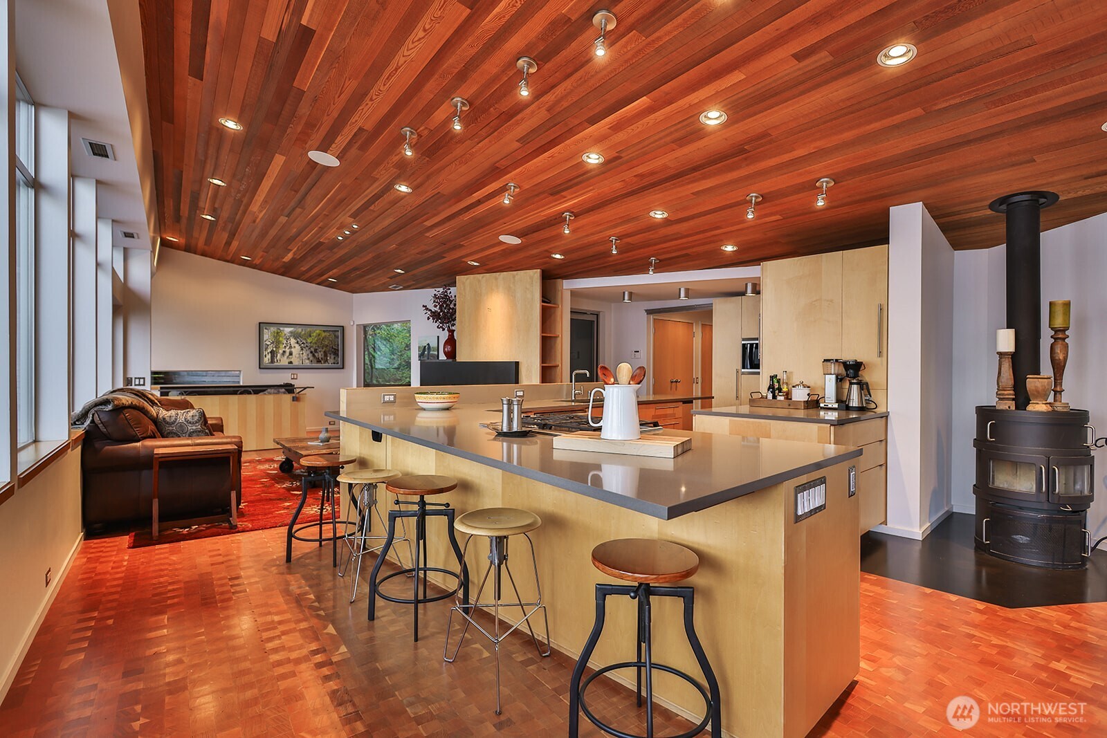 15810 Cedar Brae Road Leavenworth, WA 98826 - Photo 15 of 40 a view of a dining room with furniture window and outside view