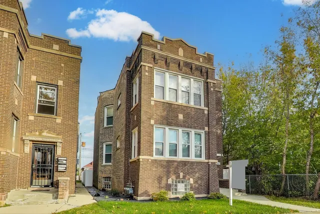 a front view of a building