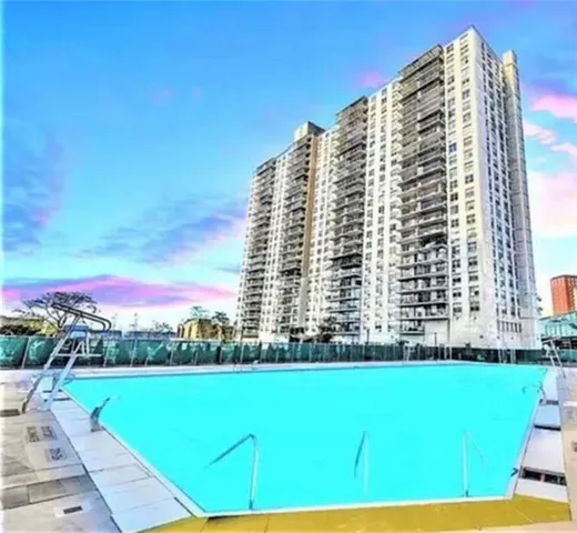 a view of a multi story building