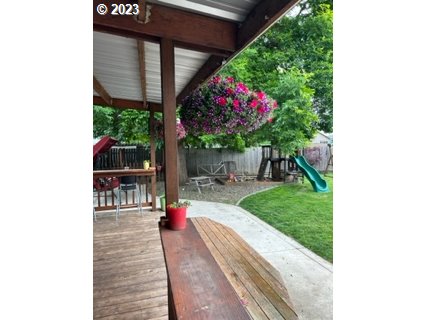 429 Toliver Road Molalla, OR 97038 - Photo 15 of 21 a front view of a house with a yard fountain
