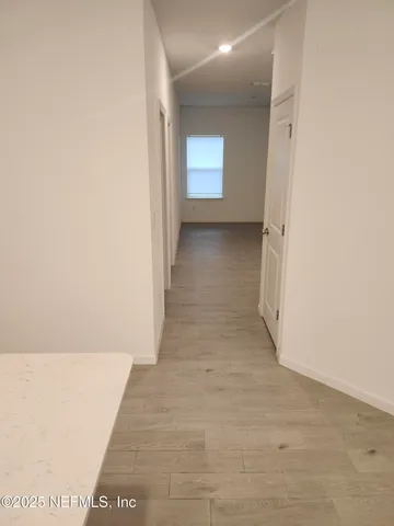 a view of hallway with window