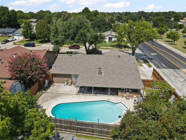 an aerial view of a city