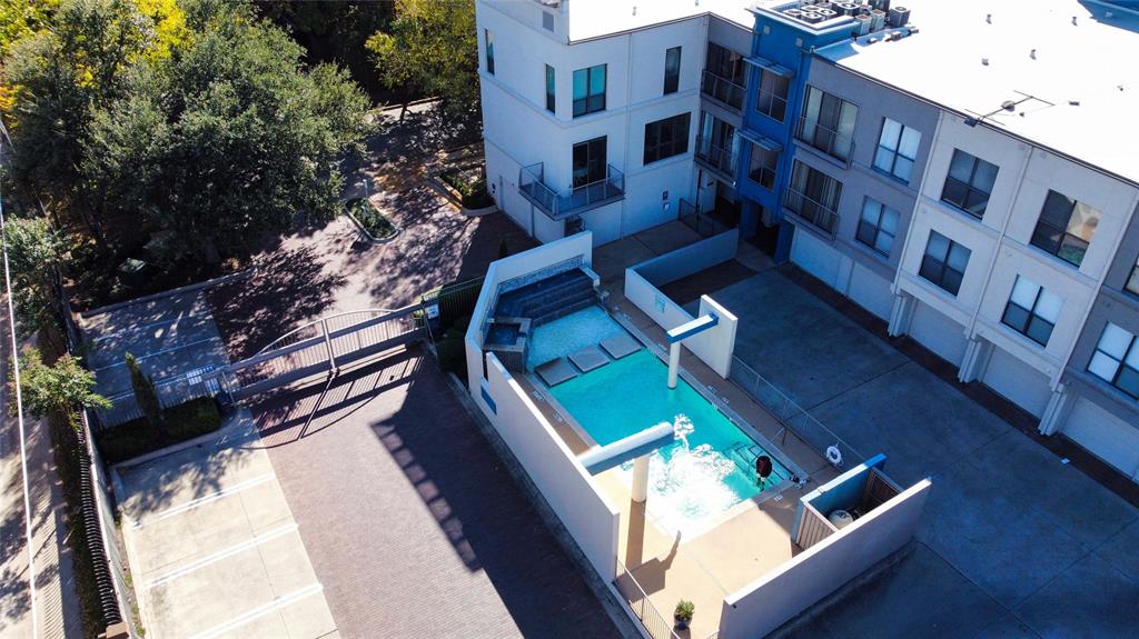 4414 Cedar Springs Road, Unit 214 Dallas, TX 75219 - Photo 28 of 29 Aerial view of apartment complex