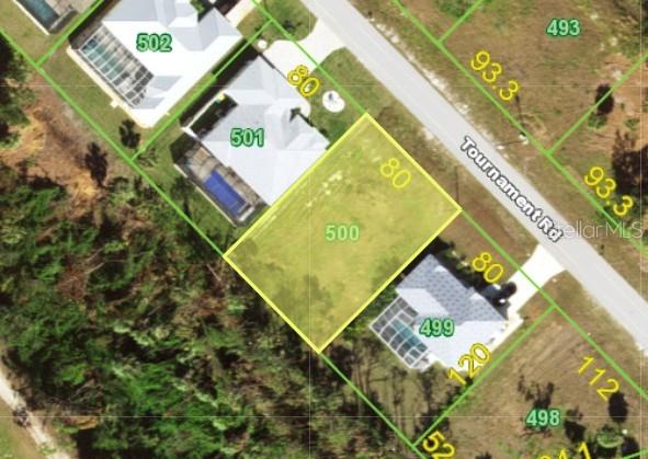 8 Tournament Road Rotonda West, FL 33947 - Photo 2 of 4 an aerial view of a house