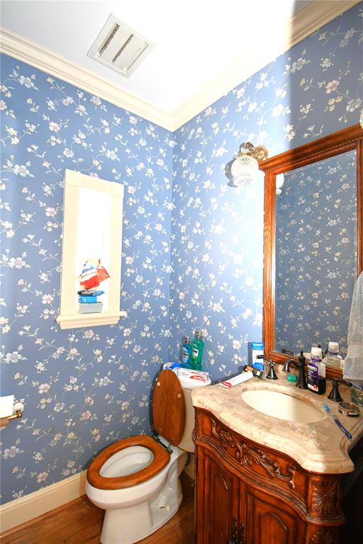 600 Old Eustis Road Mount Dora, FL 32757 - Photo 19 of 29 a bathroom with a sink a toilet and mirror