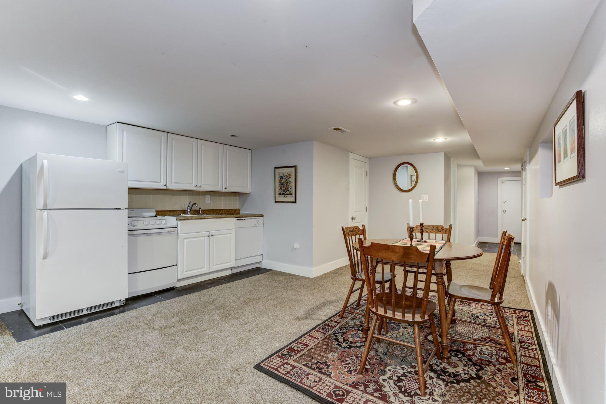 3605 13th Street Northwest Washington, DC 20010 - Photo 18 of 28 Lower level dining and kitchen