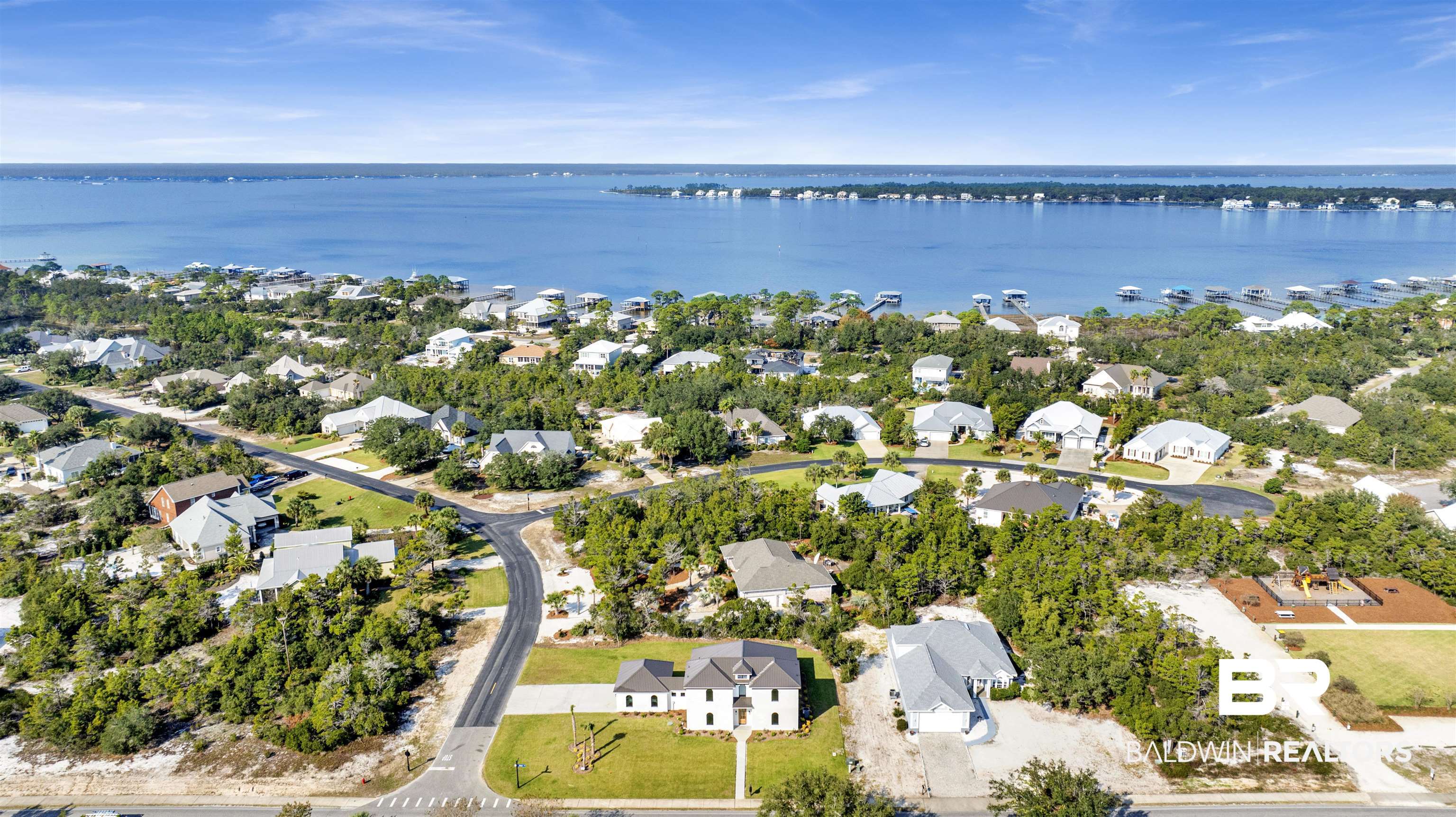 31545 River Road Orange Beach, AL 36561 - Photo 54 of 59 Aerial view with a water view