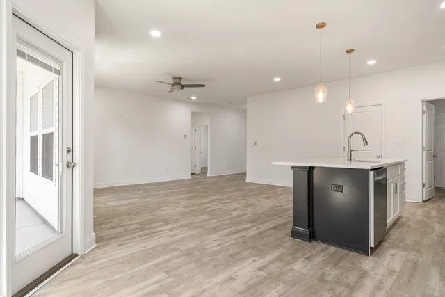 a view of an empty room