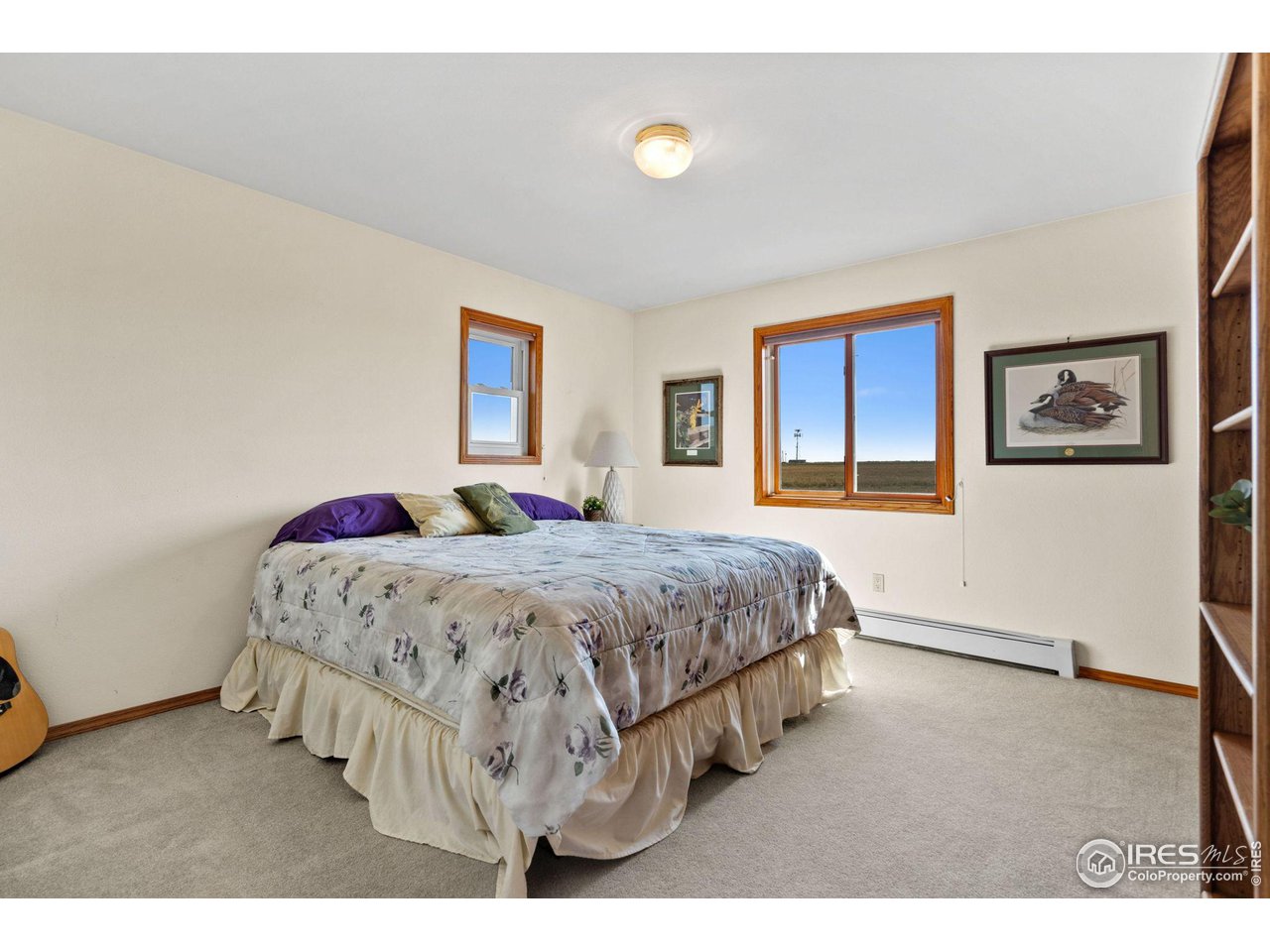 12492 Wasatch Road Longmont, CO 80504 - Photo 19 of 35 a bedroom with a bed and a night stand