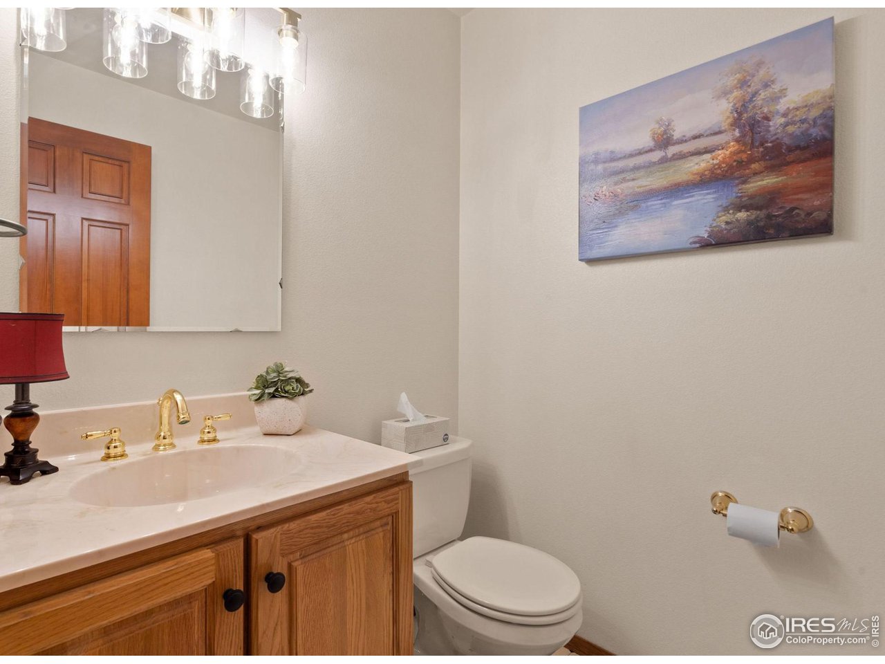 12492 Wasatch Road Longmont, CO 80504 - Photo 23 of 35 a bathroom with a sink mirror and toilet