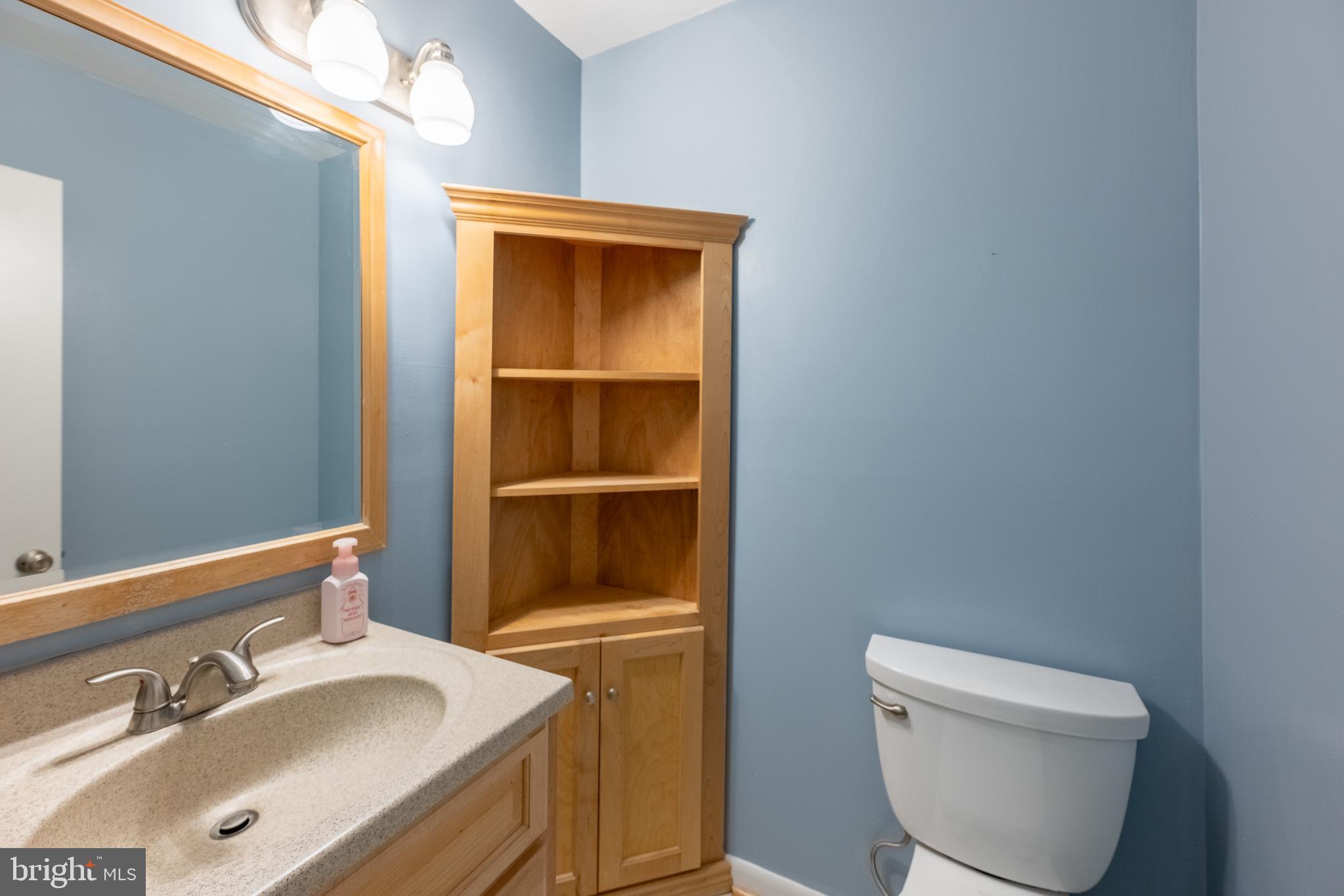 11917 Barrel Cooper Court Reston, VA 20191 - Photo 23 of 59 a bathroom with a toilet sink and mirror