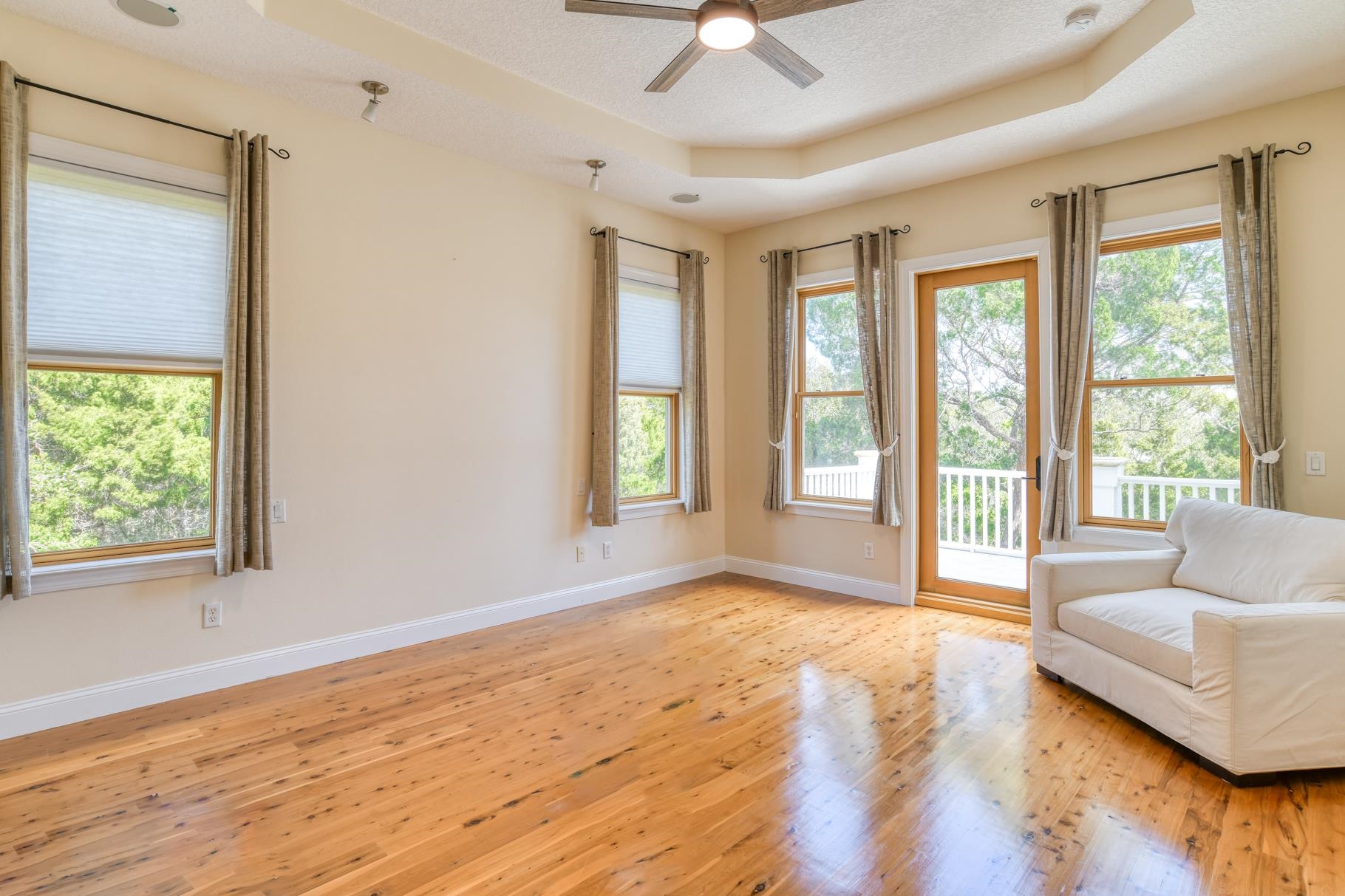 201 North Forest Dune Drive St. Augustine Beach, FL 32080 - Photo 38 of 57 a view of an empty room with wooden floor and a window