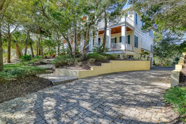 a front view of a house with swimming pool