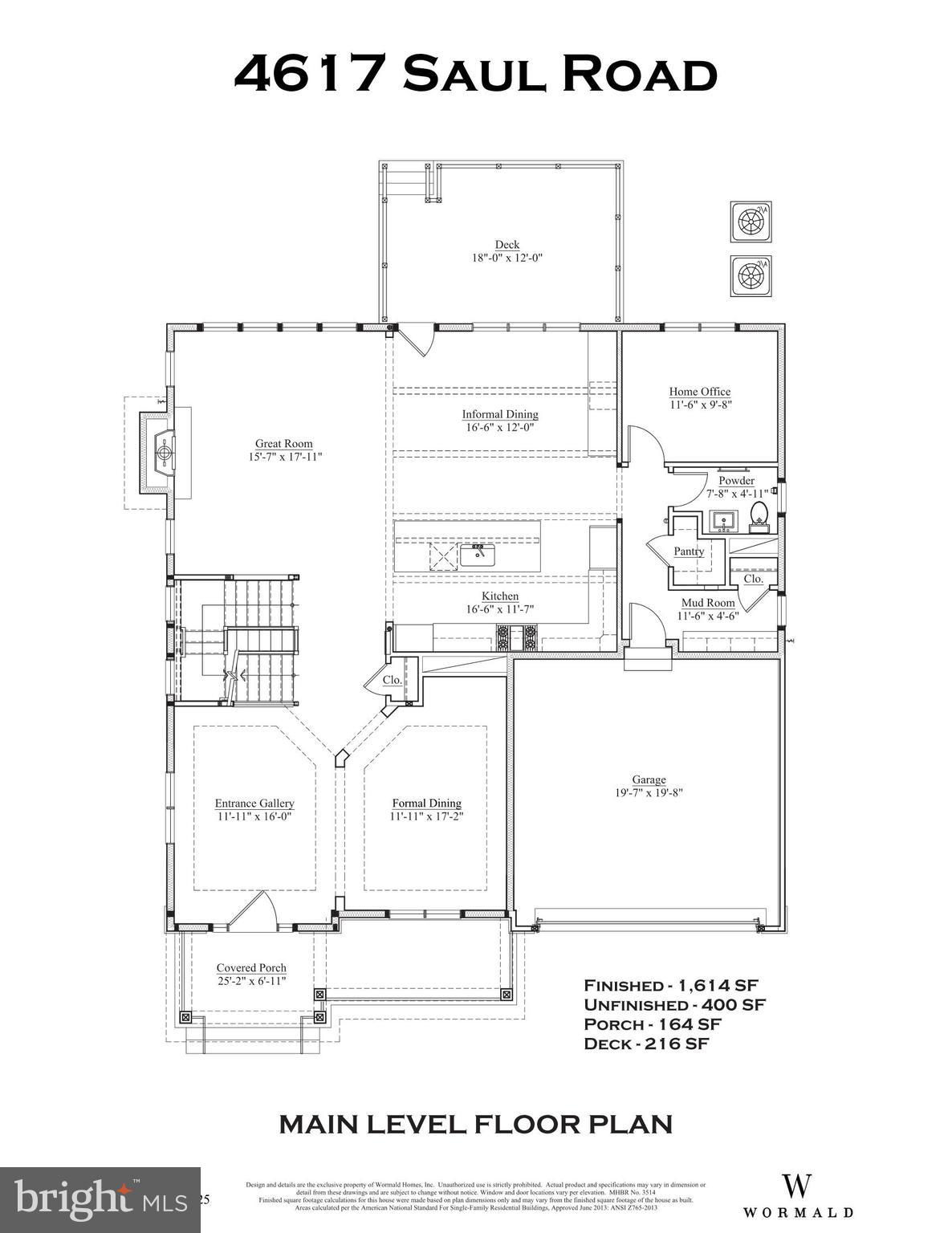 4617 Saul Road Kensington, MD 20895 - Photo 6 of 8 Main Level Floor Plan