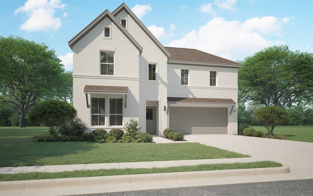 1429 Companero Street Haslet, TX 76052 - Photo 1 of 35 a front view of a house with a yard and garage