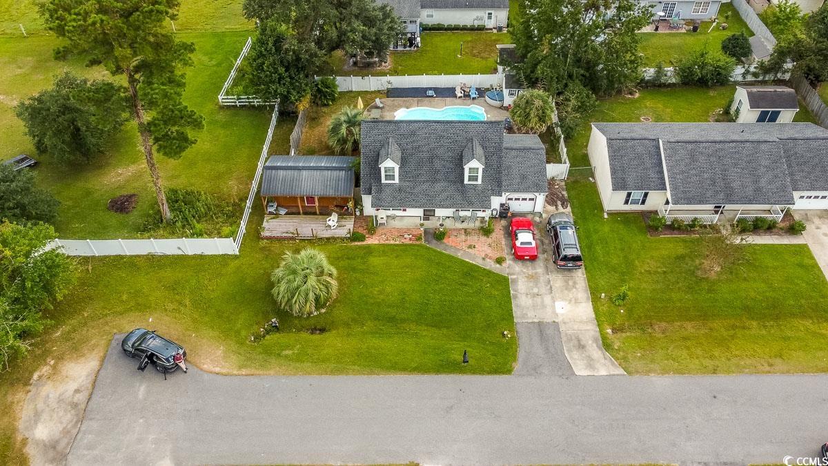 210 Rail Street Longs, SC 29568 - Photo 30 of 32 Drone / aerial view of a pool