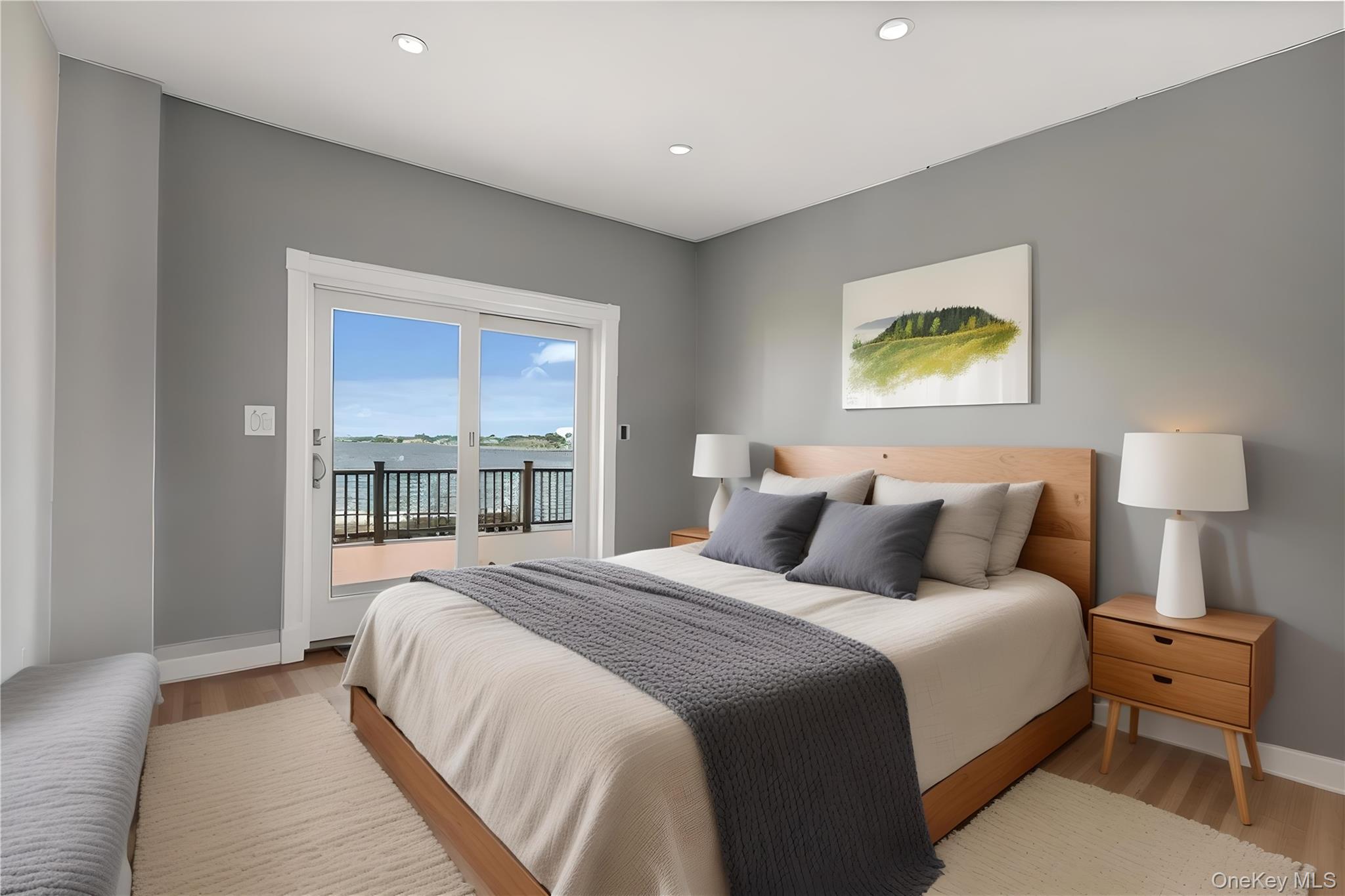 10 Great Cove Lane Islip, NY 11751 - Photo 21 of 31 a bedroom with a bed and a lamp