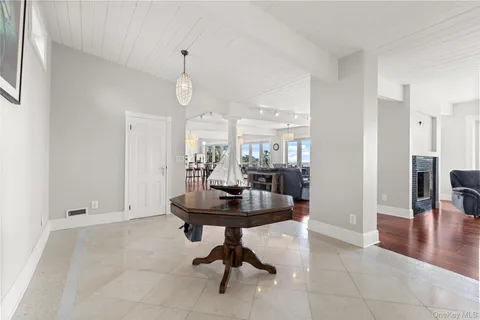 a view of a livingroom with a furniture and a window