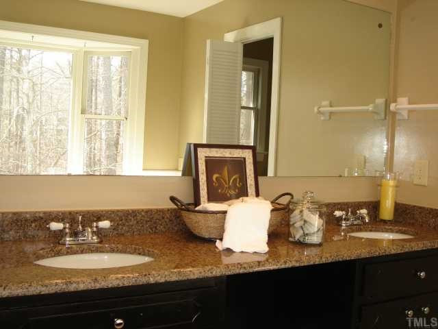 4311 Swarthmore Road Durham, NC 27707 - Photo 7 of 12 Gorgeous new granite counters, under counter mount dual sinks and new plumbing fixtures and cabinet hardware. Elegant! Master Bath/Spa