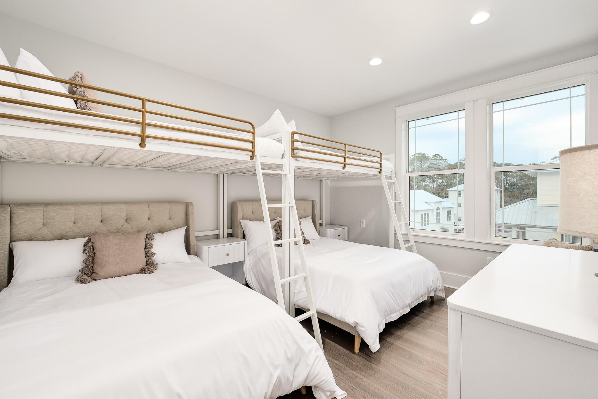 186 Redbud Ln Inlet Beach Inlet Beach, FL 32461 - Photo 27 of 46 a bedroom with two beds and a large window