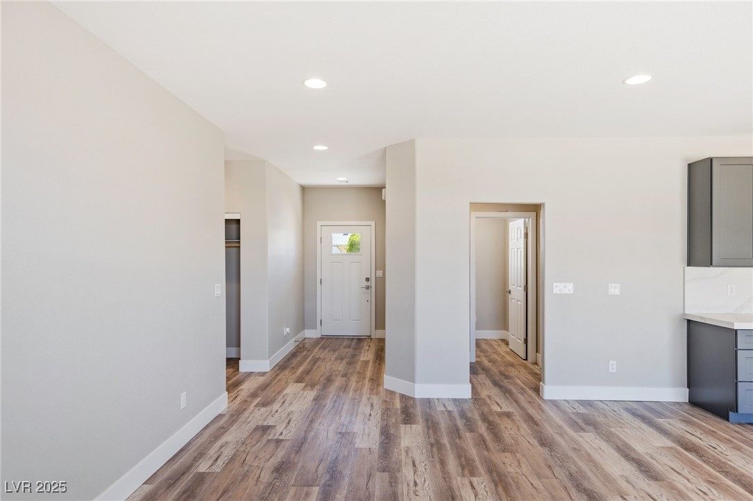 790 Lone Pine Road Pahrump, NV 89048 - Photo 9 of 28 Foyer featuring light wood finished floors and recessed lighting