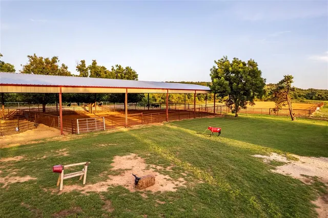 a view of a lake with a nearby beach