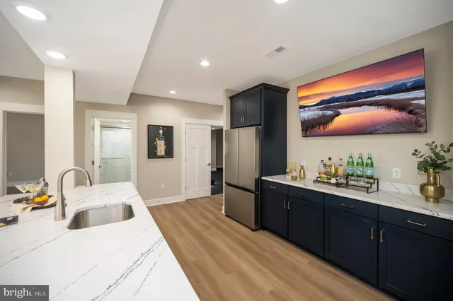 a living room with furniture and a couch