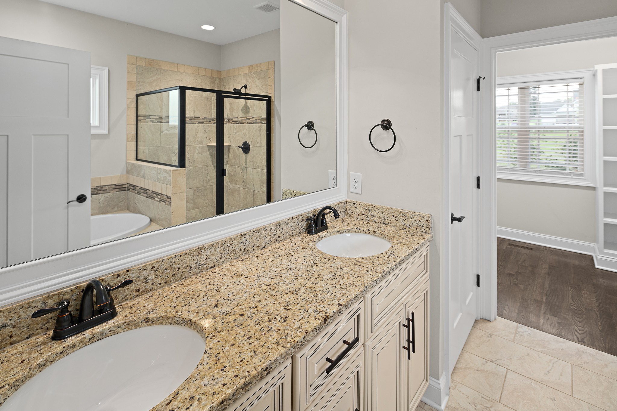 330 Bates Road Lebanon, TN 37087 - Photo 23 of 53 a bathroom with a granite countertop double vanity sink and mirror