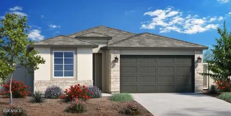 a front view of a house