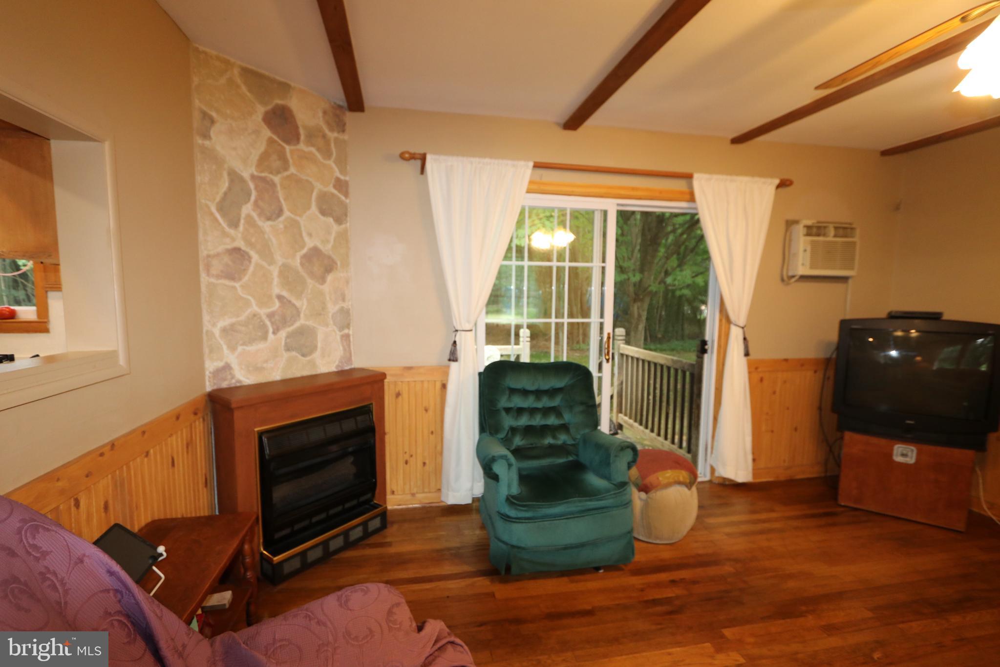 11078 Central Avenue Ridgely, MD 21660 - Photo 16 of 48 cozy gas fireplace, slider to backyard