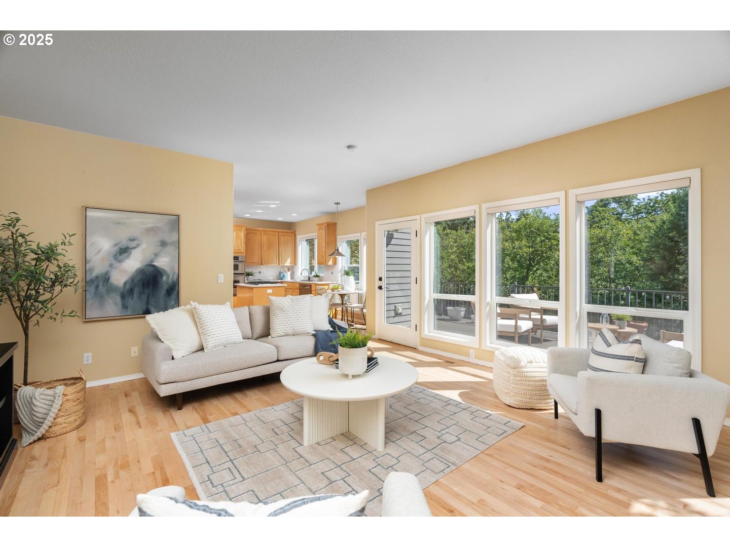 2118 Northwest Mill Pond Road Portland, OR 97229 - Photo 13 of 44 a living room with furniture and a large window