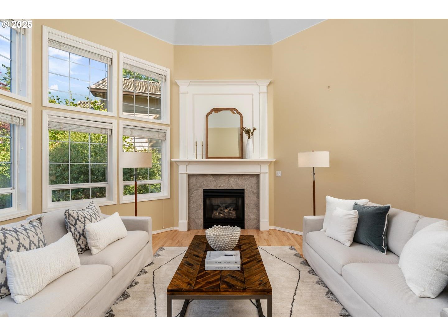 2118 Northwest Mill Pond Road Portland, OR 97229 - Photo 4 of 44 a living room with furniture and a fireplace