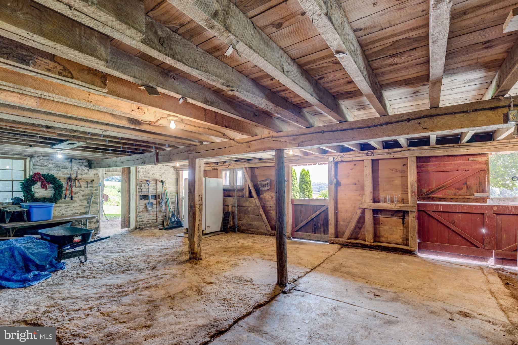 1301 Wesley Road Finksburg, MD 21048 - Photo 28 of 30 Inside barn, stables, potential workshop space