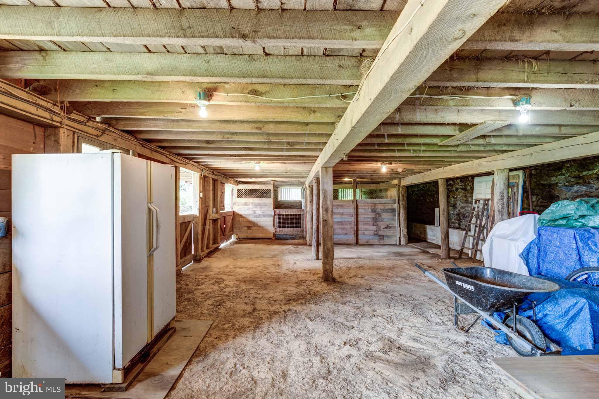 1301 Wesley Road Finksburg, MD 21048 - Photo 29 of 30 Inside barn, stables, potential workshop space