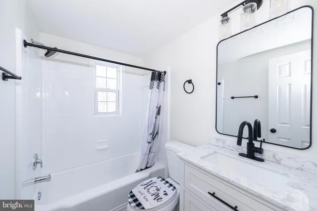 a bathroom with a sink a toilet and a tub