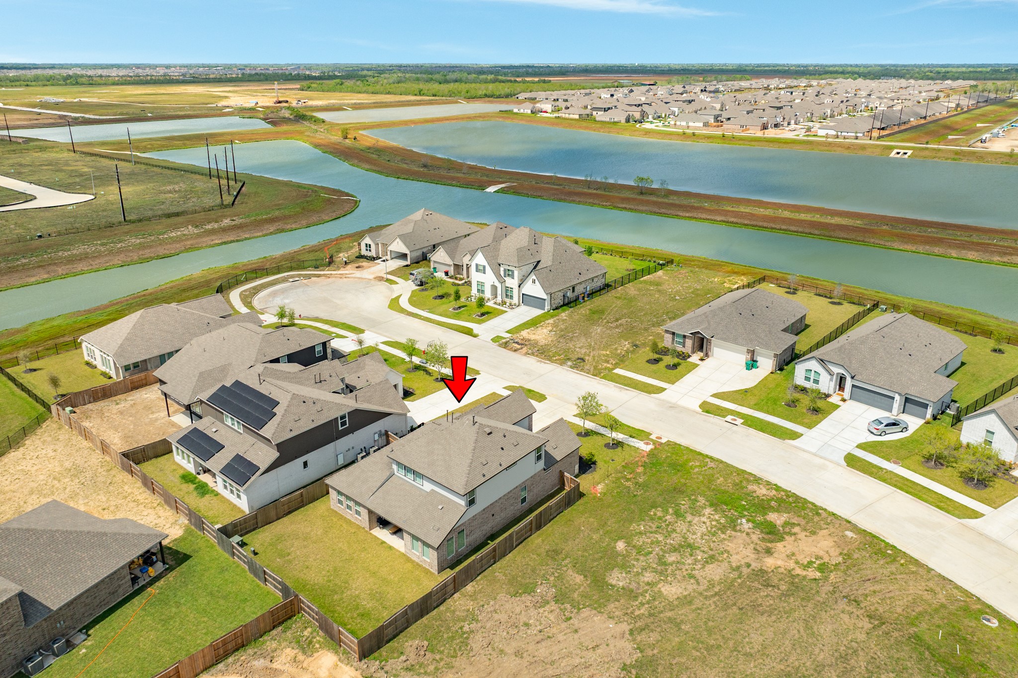 2618 Jasper Oaks Drive Rosharon, TX 77583 - Photo 40 of 43 Aerial view showcasing the neighborhood and the new home's location.