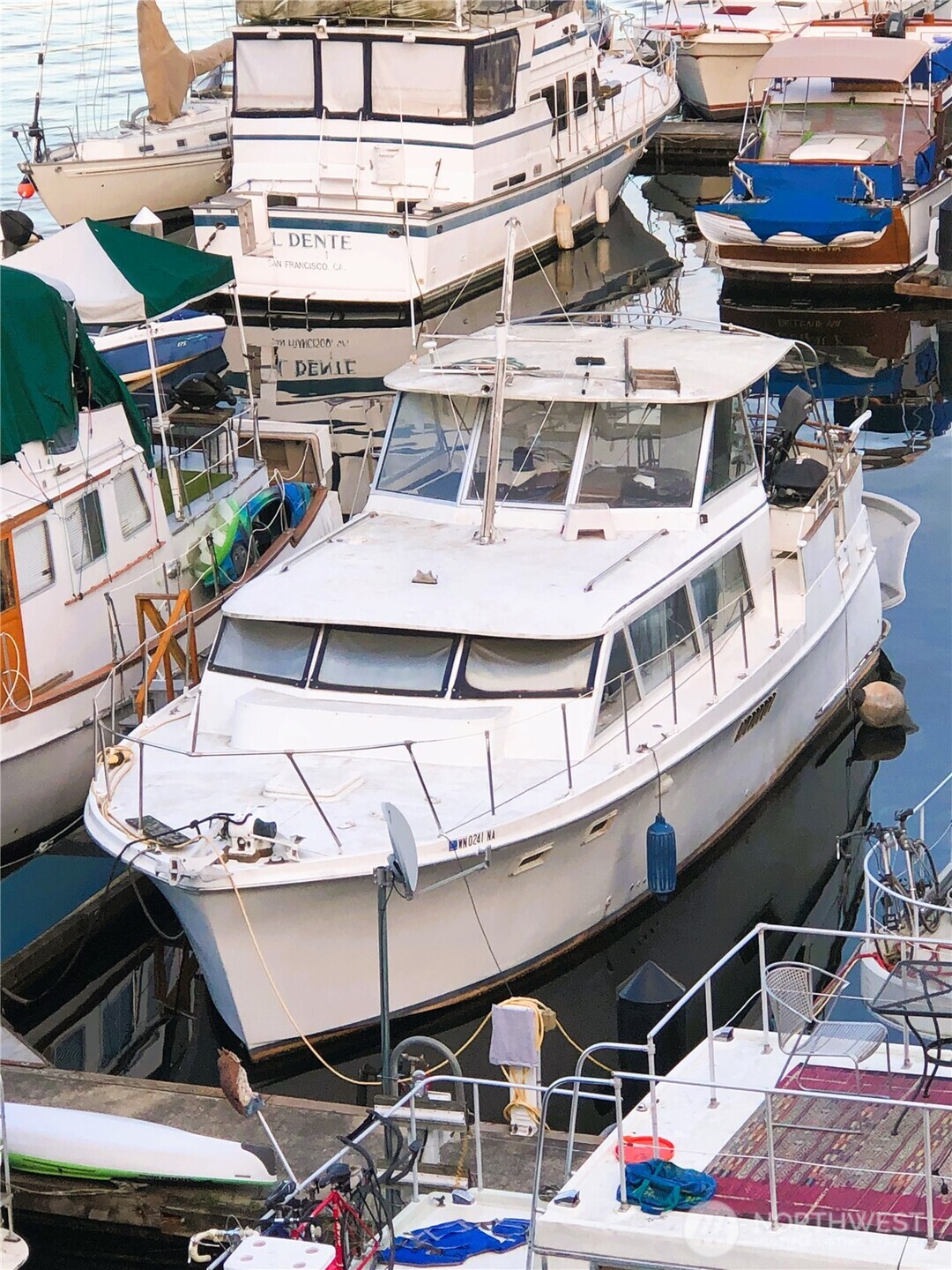 a view of a patio with table and chairs