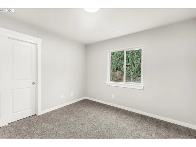 a big room with a window