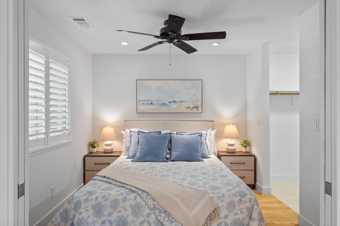 5701 Makati Circle, Unit C San Jose, CA 95123 - Photo 16 of 28 a bedroom with a bed and window