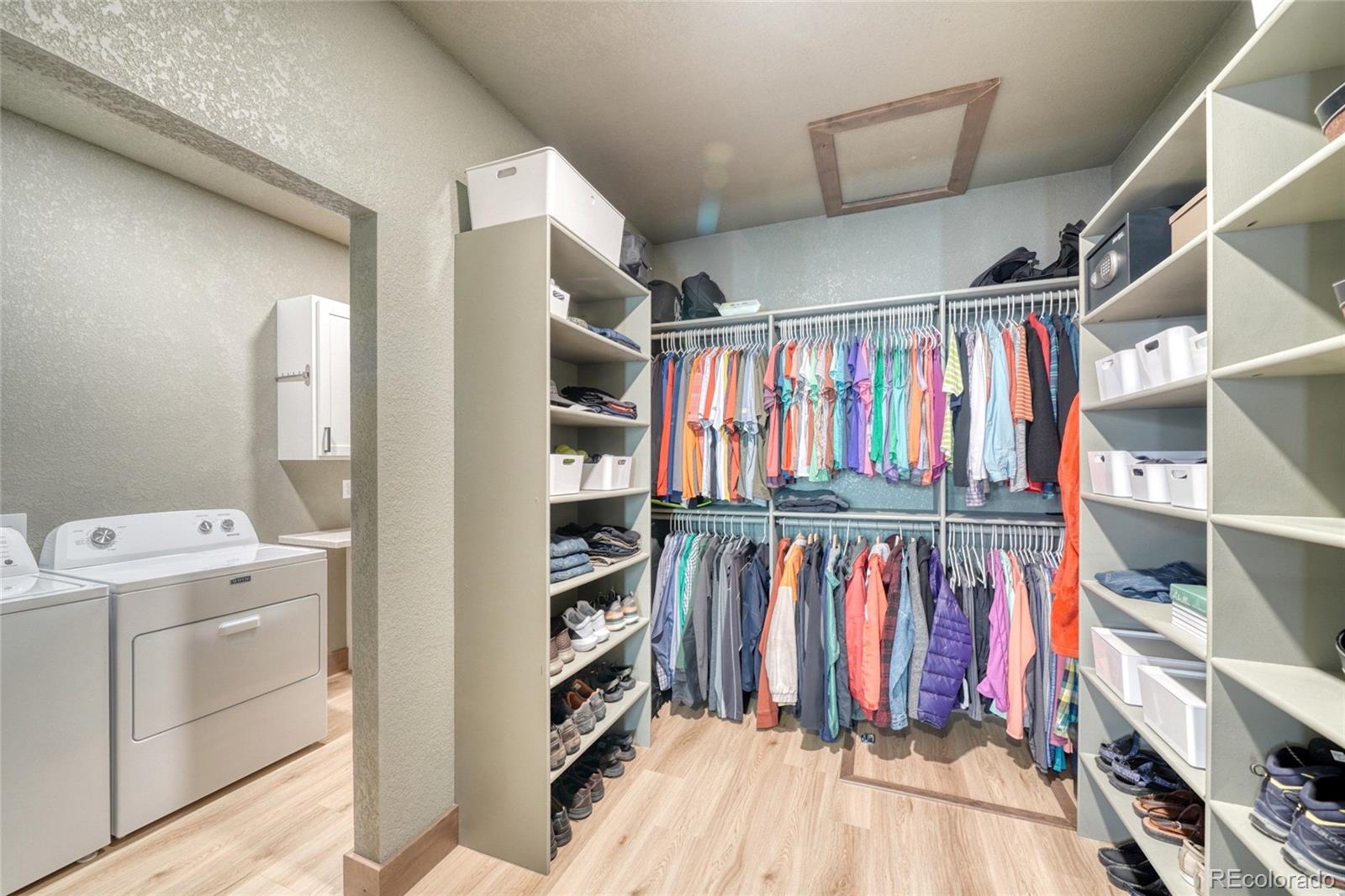 946 Hitching Post Road Cotopaxi, CO 81223 - Photo 32 of 50 a view of walk in closet with clothes and shoes