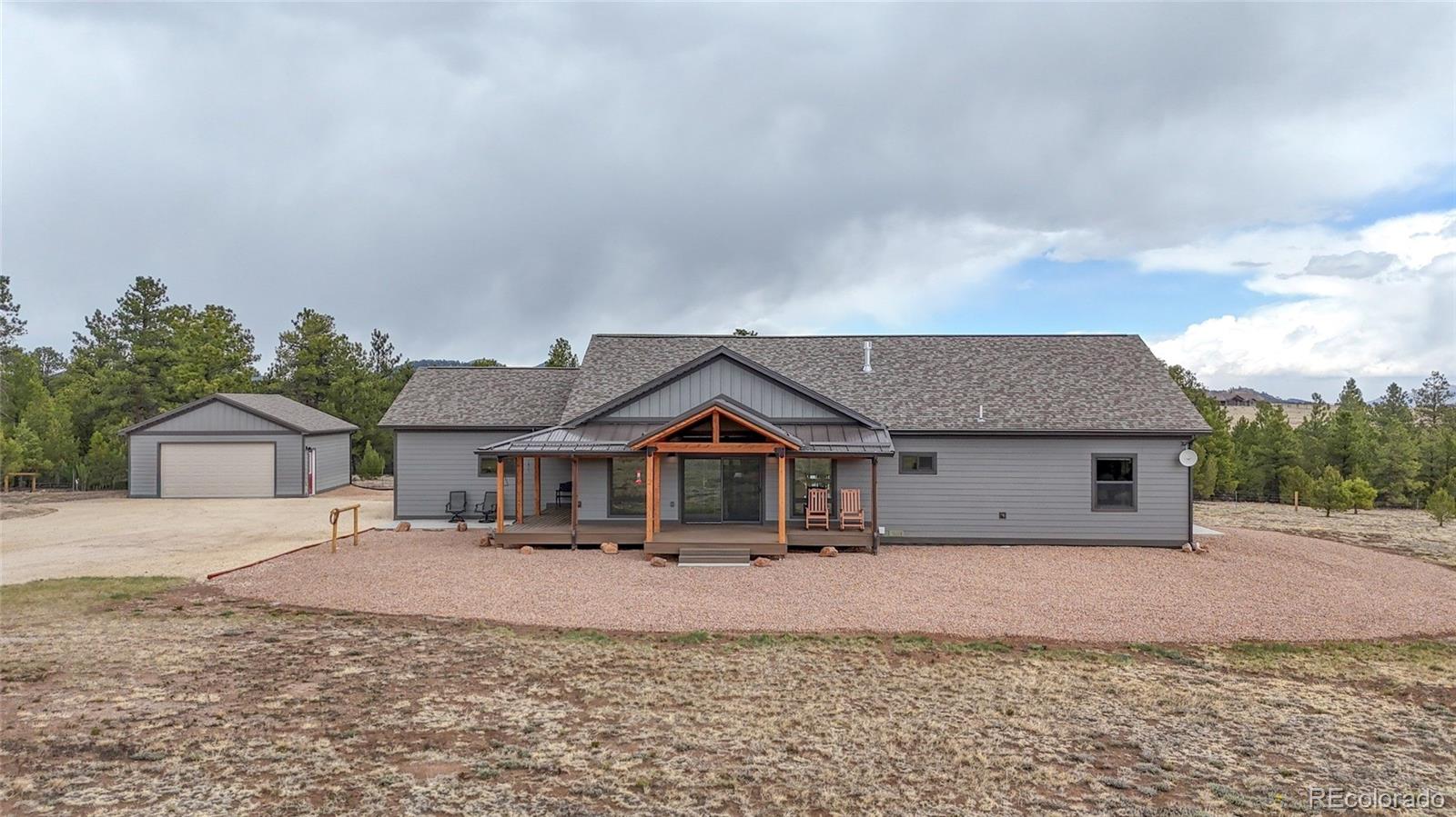 946 Hitching Post Road Cotopaxi, CO 81223 - Photo 47 of 50 a front view of a house with a yard