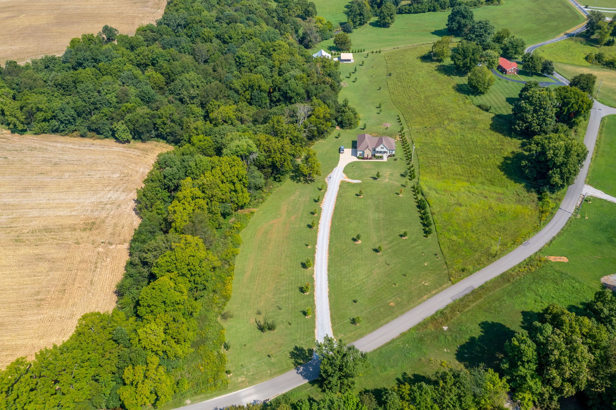 4480 Benson Road Springfield, TN 37172 - Photo 4 of 61 an aerial view of a residential houses with outdoor space