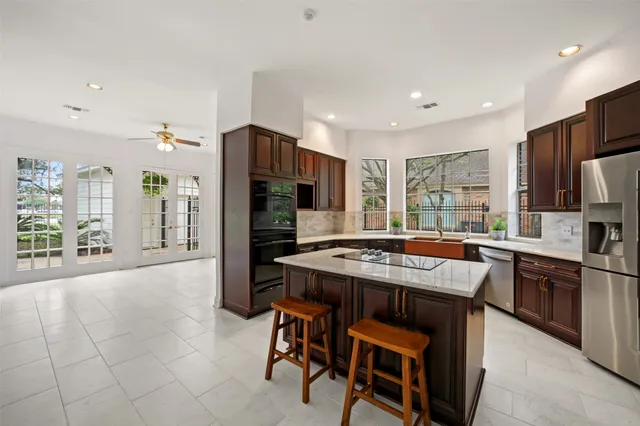 wooden floor in an empty room with a fireplace